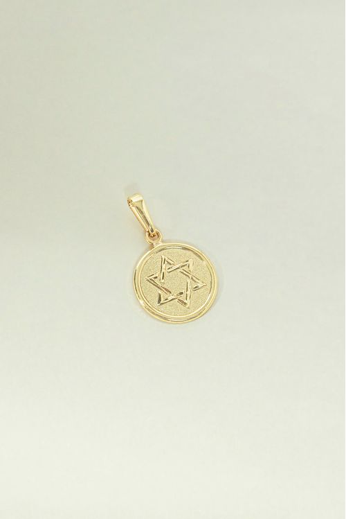 Pingente Mandala Estrela De Davi