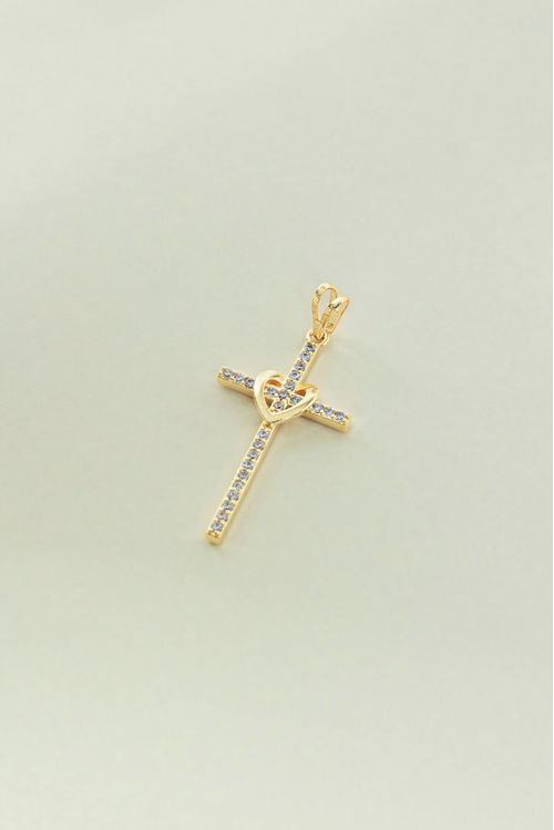 Pingente Crucifixo Cravejado