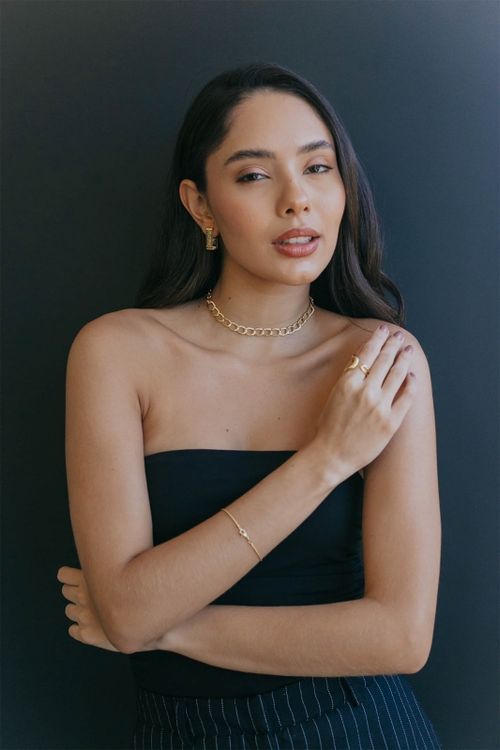 Anel Ajustável Orgânico Liso