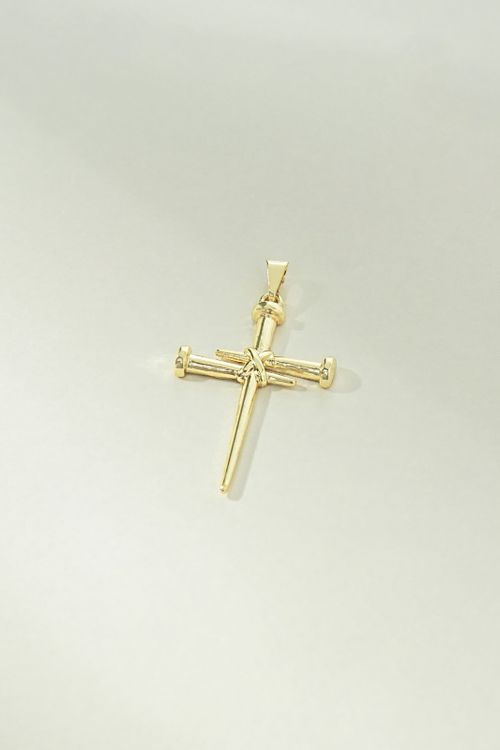 Pingente Crucifixo Pregos Invertidos