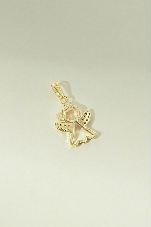 Pingente Anjo Da Guarda Cravejado Zircônias