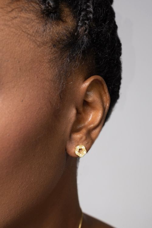 Conjunto Florzinha Com Zircônias