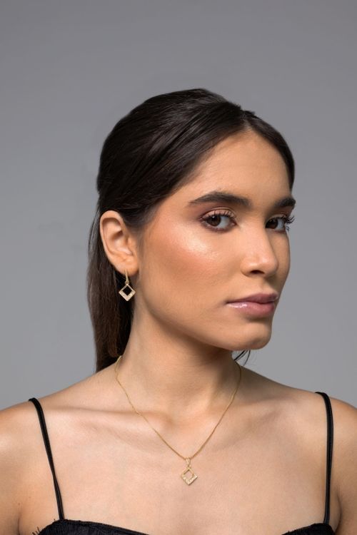 Conjunto Losango Com Zircônias