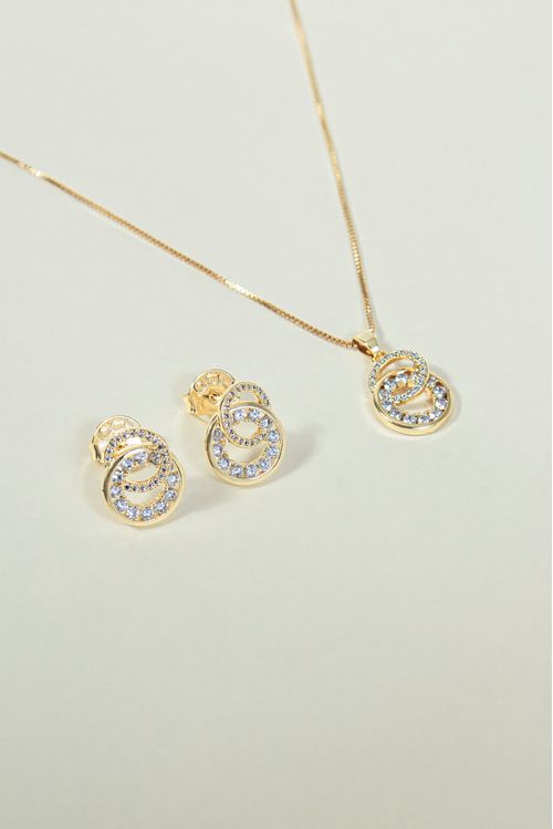 Conjunto Esferas Cravejadas