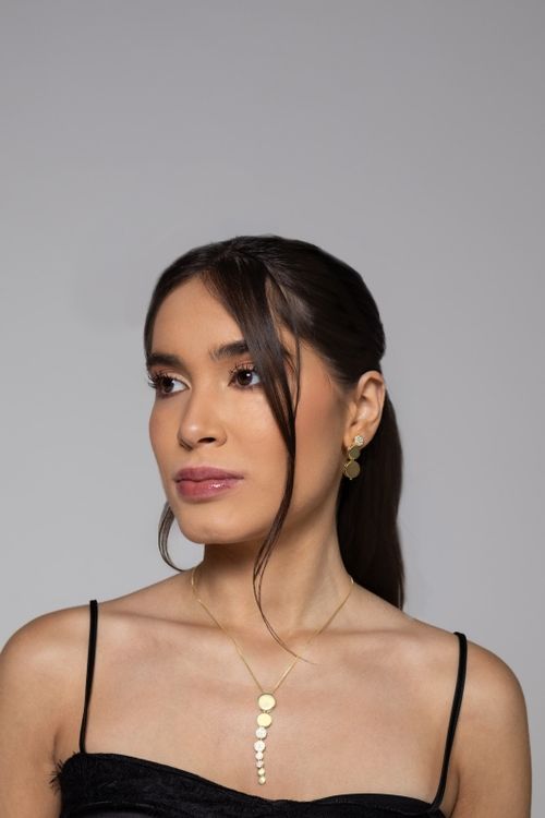 Conjunto Esferas Com Detalhe Cravejado