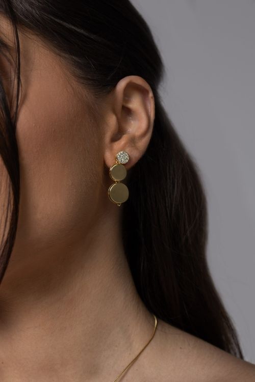 Conjunto Esferas Com Detalhe Cravejado