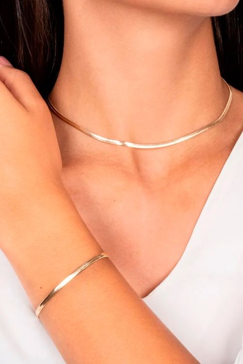 Conjunto Colar E Pulseira Fita