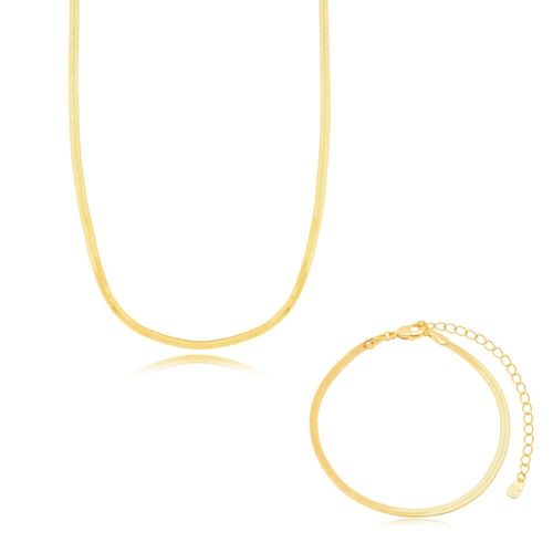 Conjunto Colar E Pulseira Fita