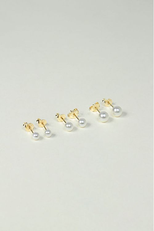 Trio De Brincos Pérolas