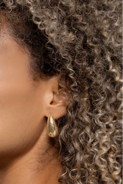 Brinco Gota Lisa Alongada