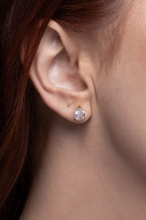 Brinco Zircônia Gota