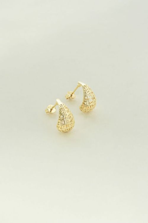 Brinco Gota Tela Vazado