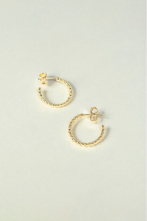 Brinco Argola Lisa Trançada