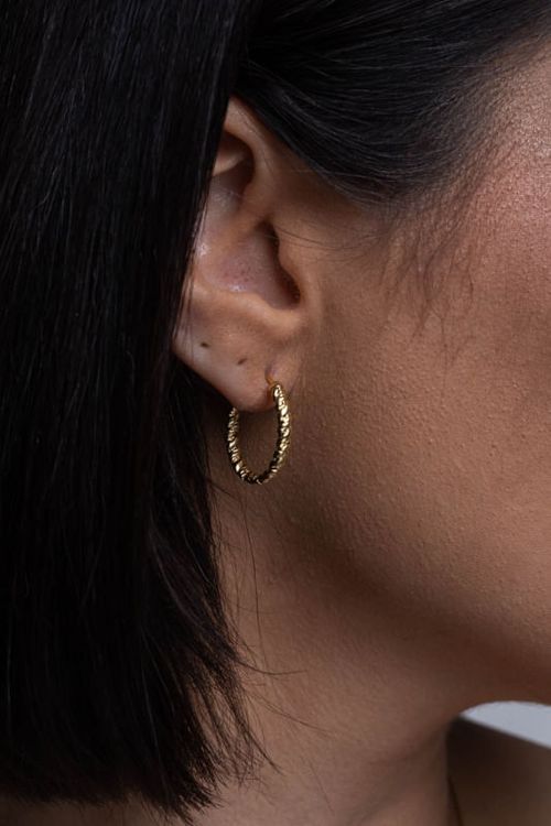 Brinco Argola Lisa Trançada