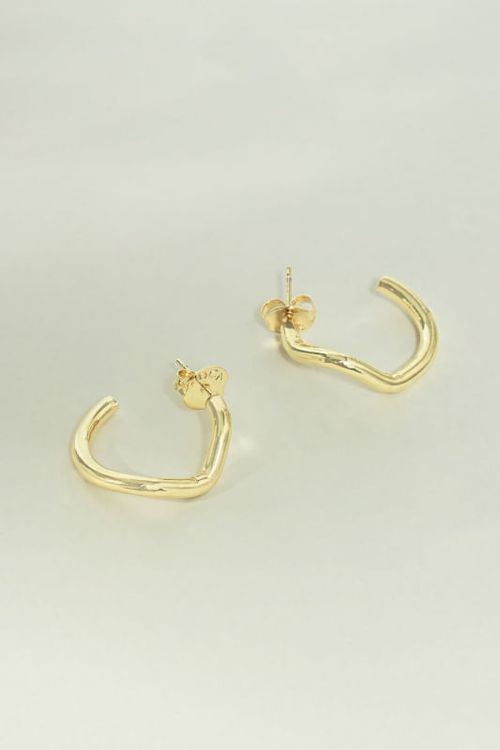 Brinco Argola Ondulada Liso