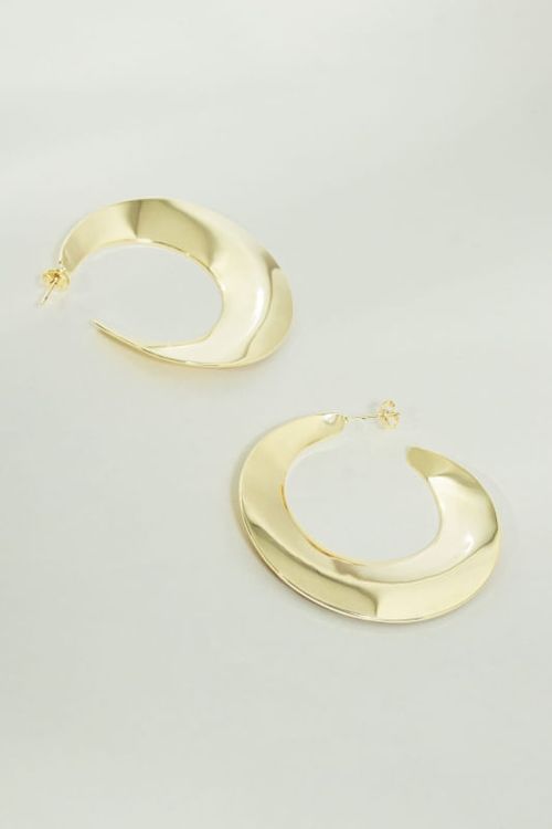 Brinco Argola Meia Lua