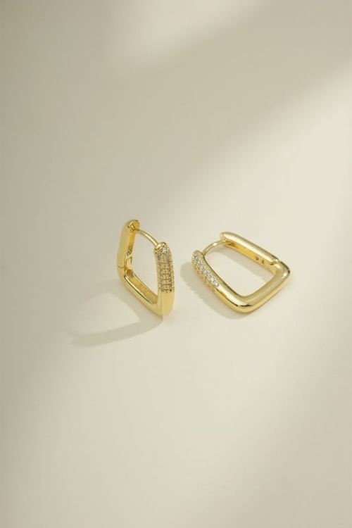 Brinco Argola Click com Micro Zircônias