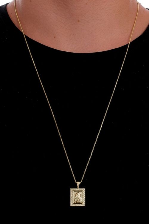 Pingente Sagrado Coração De Jesus Cravejado