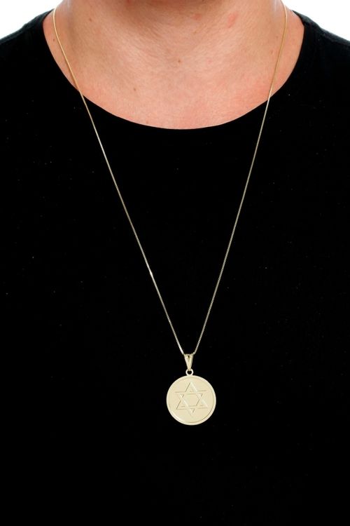 Pingente Estrela De Davi Redondo