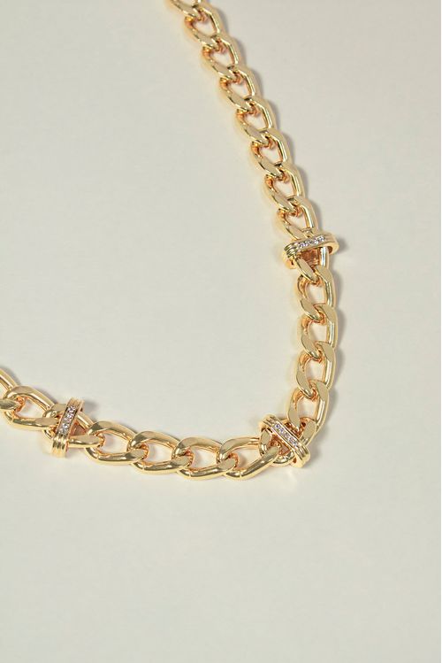 Choker Grumet Detalhes Cravejados