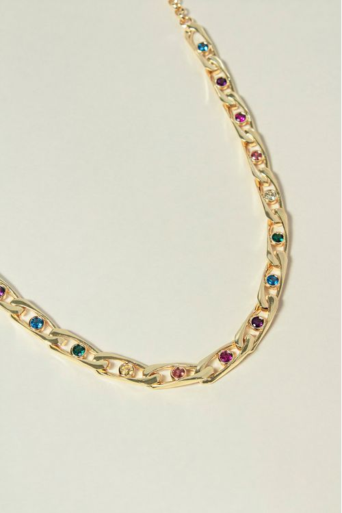 Colar Com Pontos De Luz Colorido