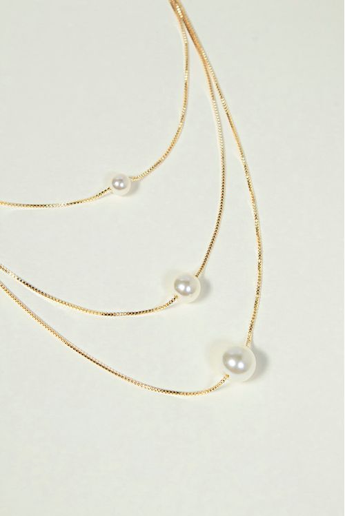 Colar Triplo Pérolas