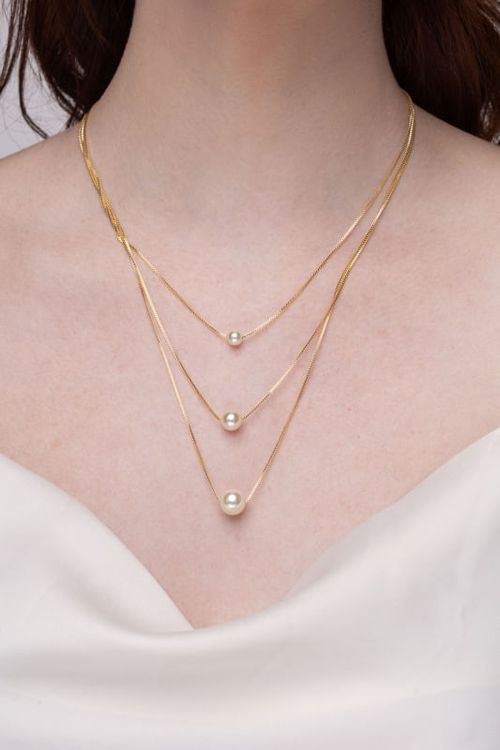 Colar Triplo Pérolas
