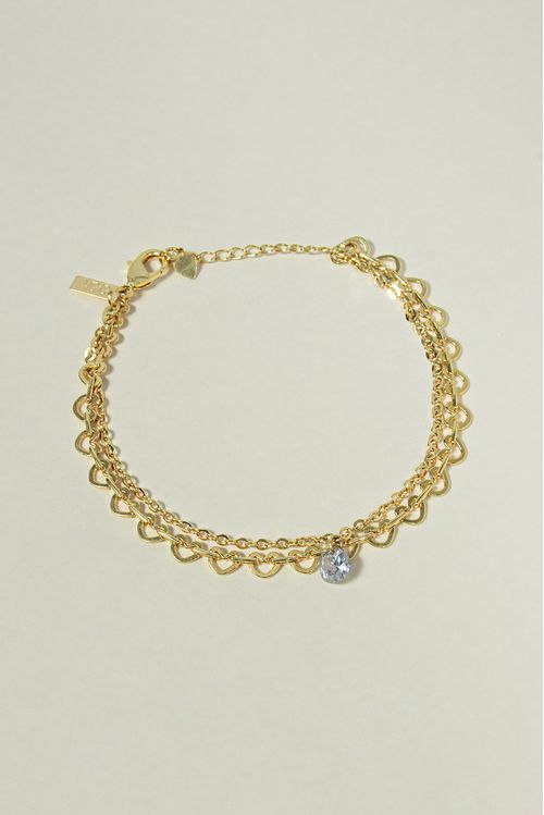 Pulseira Dupla Com Ponto De Luz