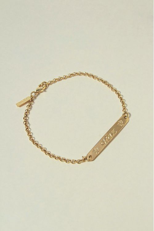 Pulseira Paz Em Elo Português