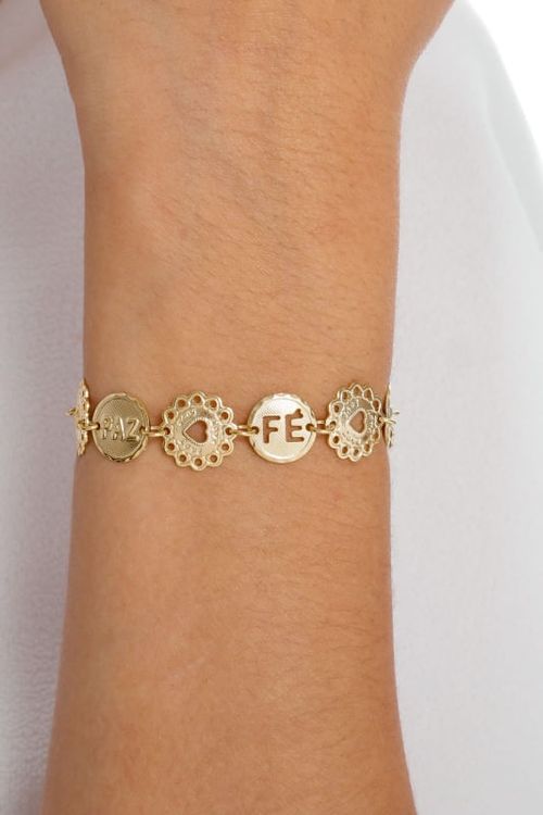 Pulseira Fé, Love E Paz