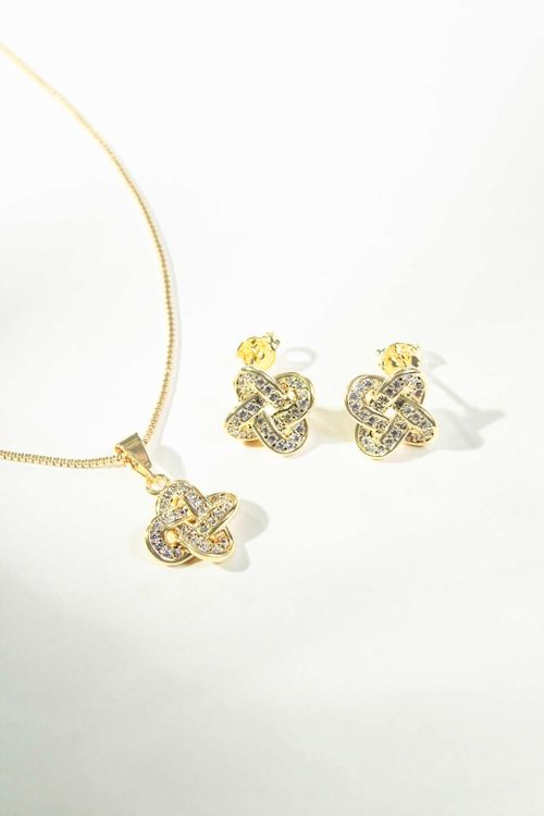 Conjunto Trançado Cravejado