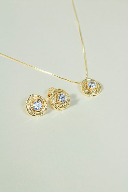 Conjunto Espiral Com Ponto De Luz