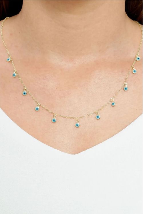 Choker Olho Grego Com Extensor