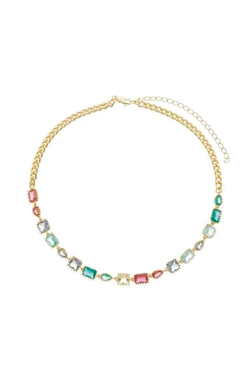 Choker De Pedras Coloridas