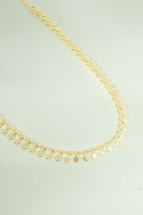 Choker Bolinhas E Estrelas