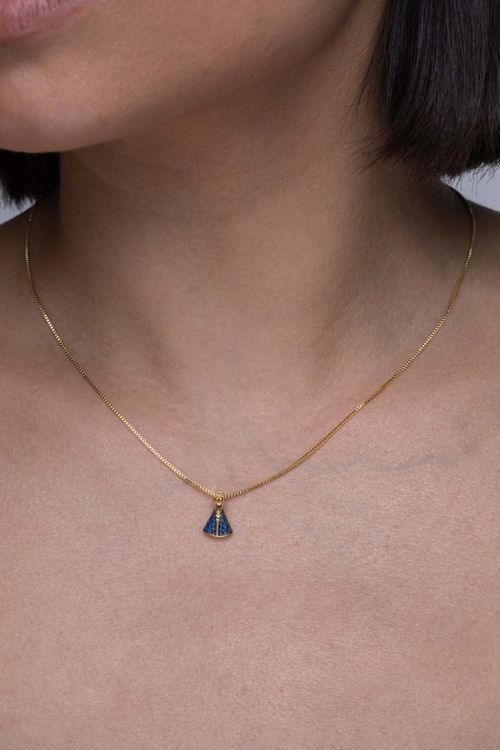 Colar Nossa Senhora Manto Azul