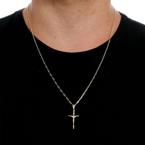 Corrente Cartier Com Pingentejesus Na Cruz 4d