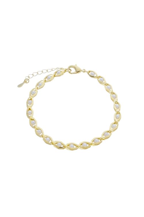 Pulseira Pérolas Mini Oval