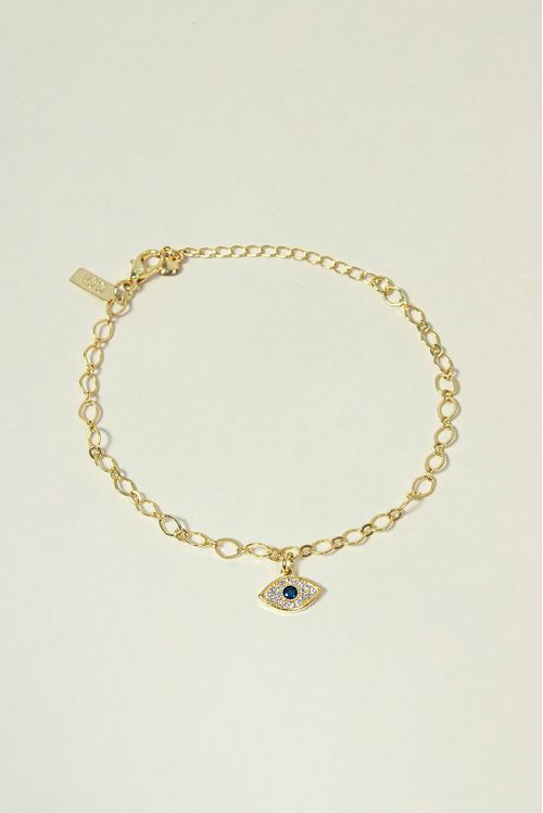 Pulseira Olho Grego Cravejado Zircônia