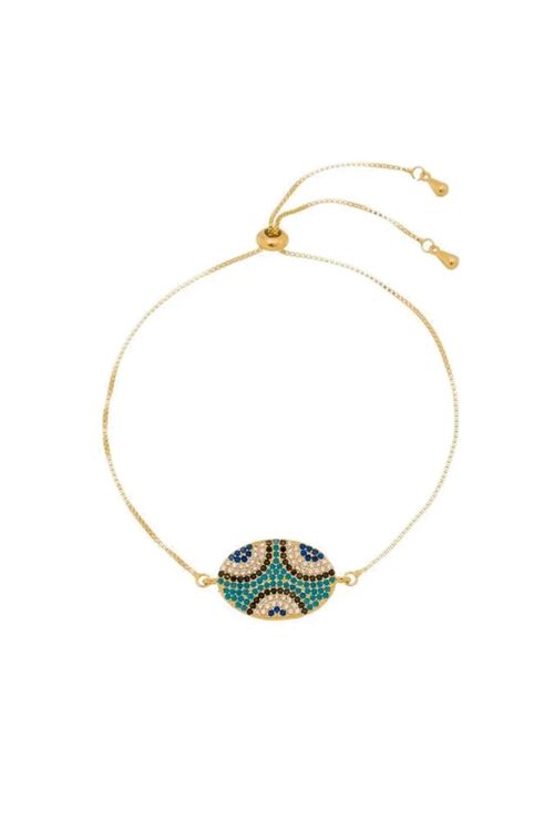 Pulseira Regulável Cravejado Em Zircônias