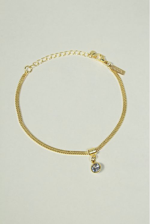 Pulseira com Ponto de Luz de Zircônia
