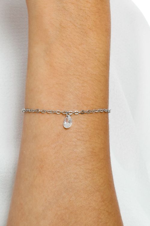Pulseira Ponto De Luz Ródio Branco
