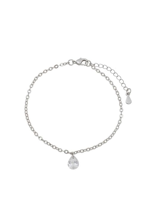 Pulseira Ponto De Luz Ródio Branco