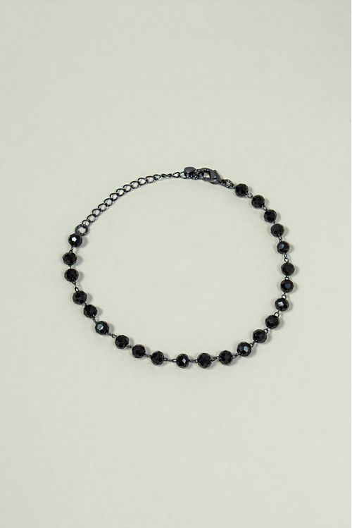 Pulseira com Pedras Sintéticas Ródio Negro