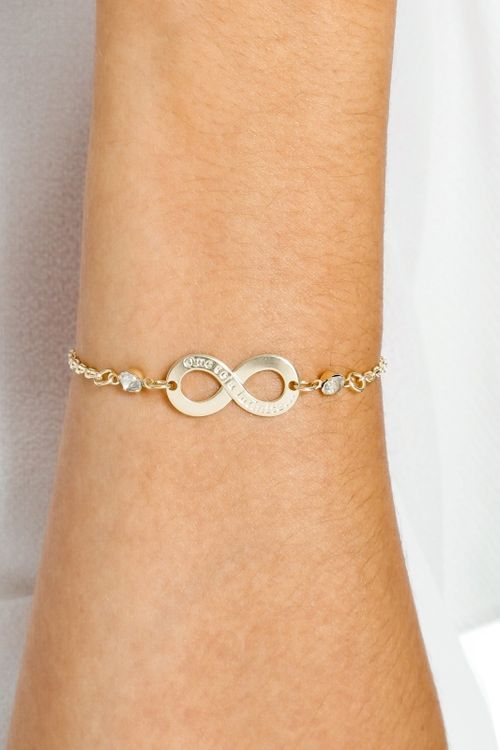 Pulseira Infinito com Ponto de Luz