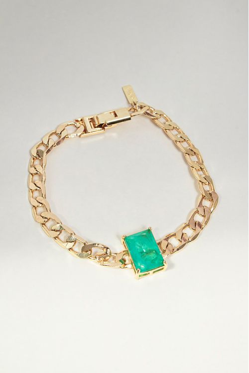 Pulseira Grumet com Pedra Turmalina