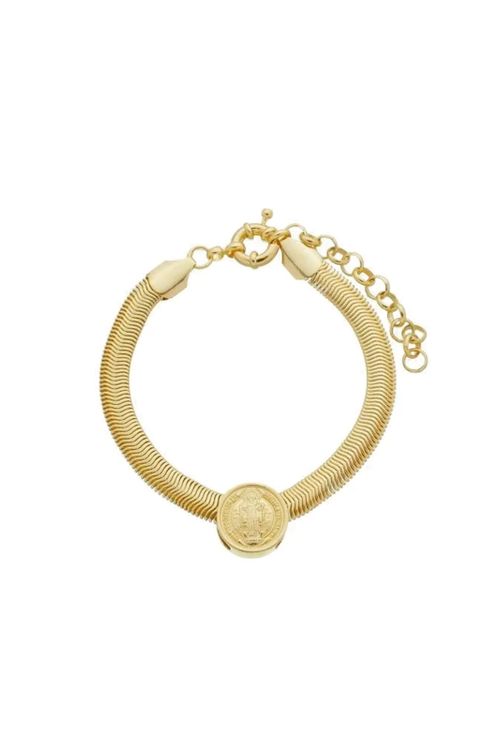 Pulseira Com Medalha De São Bento