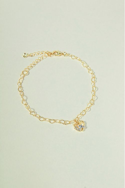 Pulseira Coracao Com Zirconia