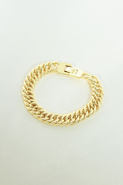 Pulseira&nbsp;Grumet&nbsp;Elo Duplo 10mm Com Fecho Gaveta