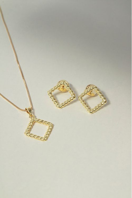 Conjunto Quadrado Trançado